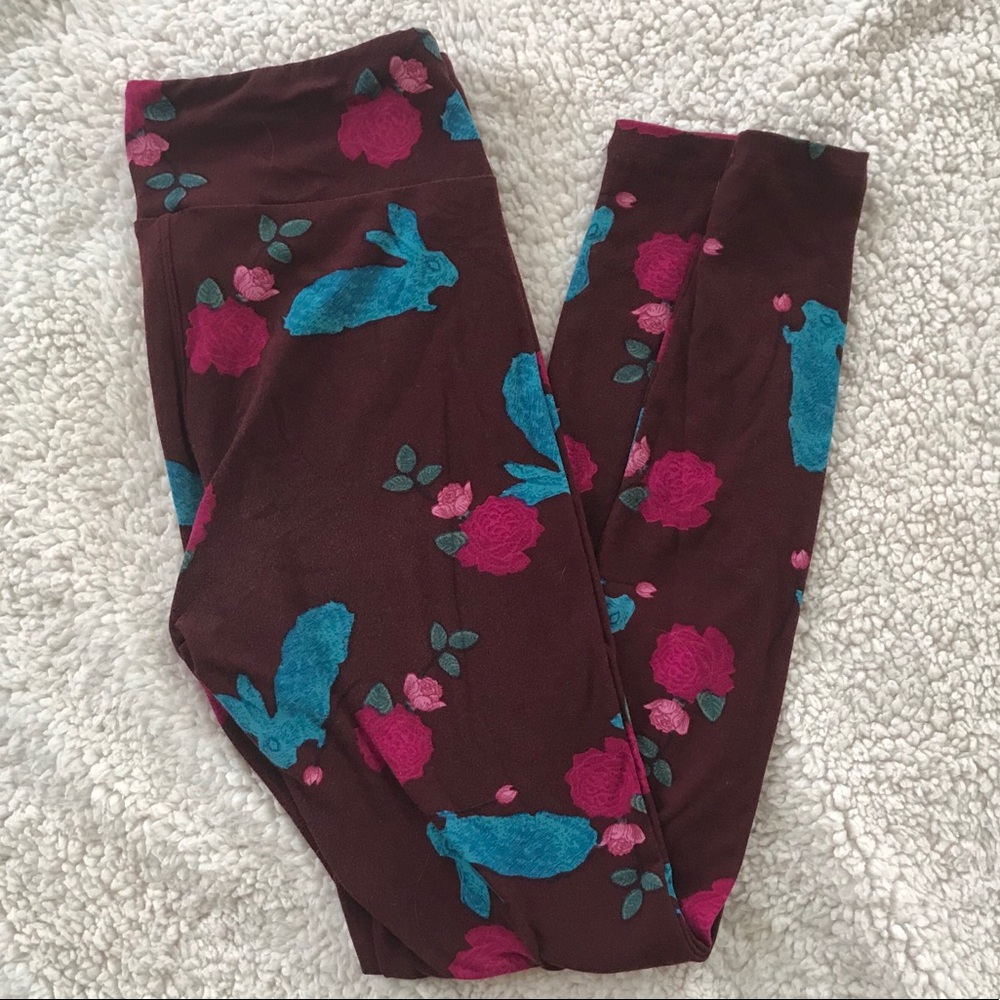 Blue bunny LuLaRoe Leggings One Size